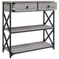vidaXL Mesa consola madera de ingeniería gris Sonoma 75x28x75 cm vidaXL Mesa consola madera de ingeniería gris Sonoma 75x28x75 cm