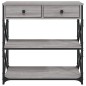 vidaXL Mesa consola madera de ingeniería gris Sonoma 75x28x75 cm vidaXL Mesa consola madera de ingeniería gris Sonoma 75x28x75 cm