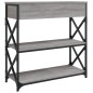 vidaXL Mesa consola madera de ingeniería gris Sonoma 75x28x75 cm vidaXL Mesa consola madera de ingeniería gris Sonoma 75x28x75 cm