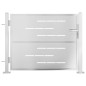 vidaXL Puerta de jardín de acero inoxidable 100x75 cm vidaXL Puerta de jardín de acero inoxidable 100x75 cm