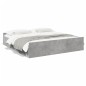 vidaXL Cama con cajones madera ingeniería gris hormigón 180x200 cm vidaXL Cama con cajones madera ingeniería gris hormigón 180x200 cm