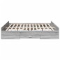 vidaXL Cama con cajones madera ingeniería gris Sonoma 180x200 cm vidaXL Cama con cajones madera ingeniería gris Sonoma 180x200 cm