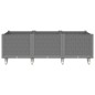 vidaXL Jardinera con ruedas PP gris claro 150x80x54 cm vidaXL Jardinera con ruedas PP gris claro 150x80x54 cm
