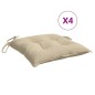 vidaXL Cojines de palets de jardín 4 uds tela Oxford beige 50x50x7 cm vidaXL Cojines de palets de jardín 4 uds tela Oxford beige 50x50x7 cm