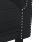 vidaXL Juego de sofás 2 piezas terciopelo negro