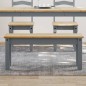 vidaXL Banco de comedor Panama madera maciza de pino gris 105x30x45 cm vidaXL Banco de comedor Panama madera maciza de pino gris 105x30x45 cm