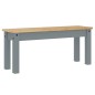 vidaXL Banco de comedor Panama madera maciza de pino gris 105x30x45 cm vidaXL Banco de comedor Panama madera maciza de pino gris 105x30x45 cm