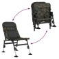 vidaXL Silla de pesca patas para barro ajustables plegable camuflaje vidaXL Silla de pesca patas para barro ajustables plegable camuflaje