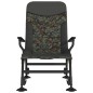 vidaXL Silla de pesca con reposabrazos plegable camuflaje vidaXL Silla de pesca con reposabrazos plegable camuflaje