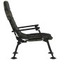 vidaXL Silla de pesca con reposabrazos plegable camuflaje vidaXL Silla de pesca con reposabrazos plegable camuflaje