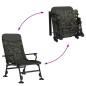 vidaXL Silla de pesca con reposabrazos plegable camuflaje vidaXL Silla de pesca con reposabrazos plegable camuflaje