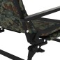 vidaXL Silla de pesca con reposabrazos plegable camuflaje vidaXL Silla de pesca con reposabrazos plegable camuflaje