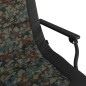vidaXL Silla de pesca con reposabrazos plegable camuflaje vidaXL Silla de pesca con reposabrazos plegable camuflaje