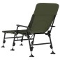 vidaXL Tumbona de pesca con patas para barro ajustable plegable verde