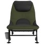 vidaXL Tumbona de pesca con patas para barro ajustable plegable verde vidaXL Tumbona de pesca con patas para barro ajustable plegable verde