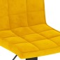 vidaXL Taburetes de cocina 2 unidades terciopelo amarillo mostaza vidaXL Taburetes de cocina 2 unidades terciopelo amarillo mostaza