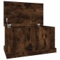 vidaXL Baúl almacenaje madera contrachapada roble ahumado 70x40x38 cm vidaXL Baúl almacenaje madera contrachapada roble ahumado 70x40x38 cm
