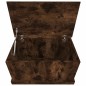 vidaXL Baúl almacenaje madera contrachapada roble ahumado 70x40x38 cm vidaXL Baúl almacenaje madera contrachapada roble ahumado 70x40x38 cm
