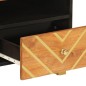 vidaXL Mesa de centro madera maciza mango negro y marrón 80x54x40 cm vidaXL Mesa de centro madera maciza mango negro y marrón 80x54x40 cm