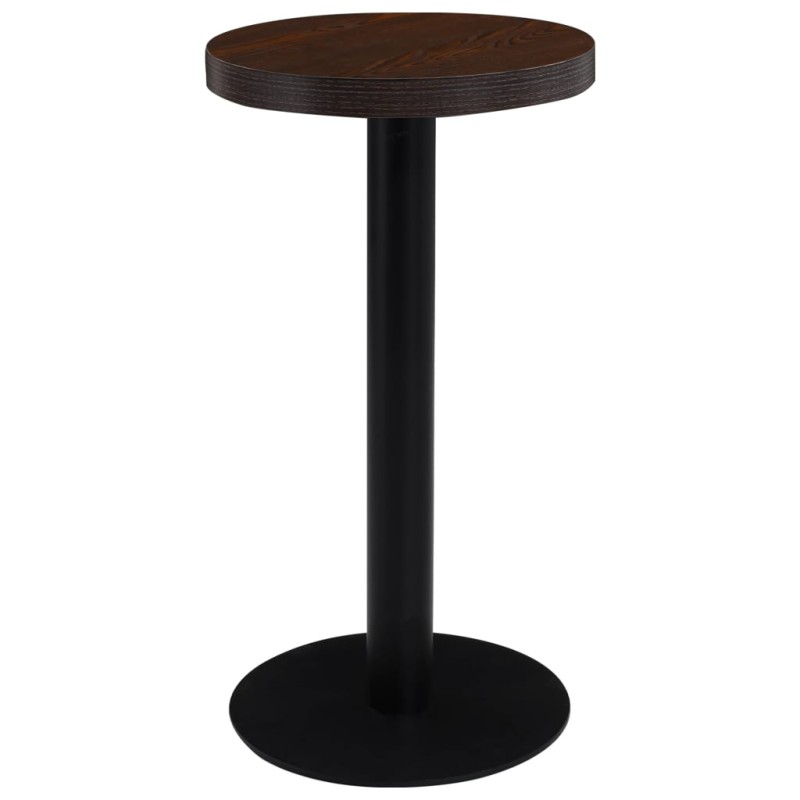 vidaXL Mesa de bistró MDF marrón oscuro 40 cm vidaXL Mesa de bistró MDF marrón oscuro 40 cm