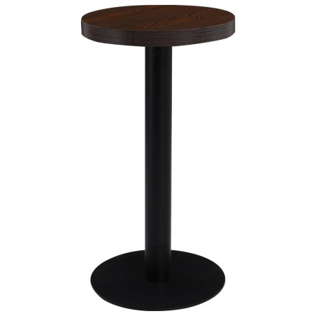 vidaXL Mesa de bistró MDF marrón oscuro 40 cm 