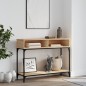vidaXL Mesa consola madera de ingeniería roble Sonoma 100x30,5x75 cm vidaXL Mesa consola madera de ingeniería roble Sonoma 100x30,5x75 cm