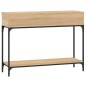 vidaXL Mesa consola madera de ingeniería roble Sonoma 100x30,5x75 cm vidaXL Mesa consola madera de ingeniería roble Sonoma 100x30,5x75 cm