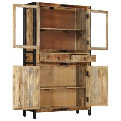  vidaXL Aparador de madera maciza de mango sin tratar 100x40x175 cm