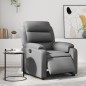 vidaXL Sillón reclinable eléctrico de cuero sintético gris vidaXL Sillón reclinable eléctrico de cuero sintético gris
