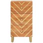 vidaXL Mueble auxiliar madera maciza mango marrón/negro 40x33,5x75 cm vidaXL Mueble auxiliar madera maciza mango marrón/negro 40x33,5x75 cm