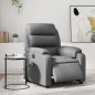 vidaXL Sillón de masaje reclinable eléctrico cuero sintético gris vidaXL Sillón de masaje reclinable eléctrico cuero sintético gris