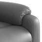 vidaXL Sillón de masaje reclinable eléctrico cuero sintético gris vidaXL Sillón de masaje reclinable eléctrico cuero sintético gris