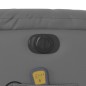 vidaXL Sillón de masaje reclinable eléctrico cuero sintético gris vidaXL Sillón de masaje reclinable eléctrico cuero sintético gris