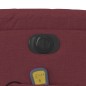 vidaXL Sillón de masaje eléctrico reclinable elevable tela rojo tinto vidaXL Sillón de masaje eléctrico reclinable elevable tela rojo tinto