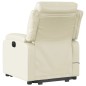 vidaXL Sillón reclinable de masaje de pie cuero artificial color crema vidaXL Sillón reclinable de masaje de pie cuero artificial color crema