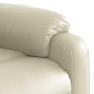 vidaXL Sillón reclinable de masaje de pie cuero artificial color crema vidaXL Sillón reclinable de masaje de pie cuero artificial color crema
