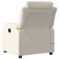 vidaXL Sillón reclinable de masaje eléctrico terciopelo color crema vidaXL Sillón reclinable de masaje eléctrico terciopelo color crema