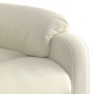 vidaXL Sillón reclinable de masaje eléctrico terciopelo color crema vidaXL Sillón reclinable de masaje eléctrico terciopelo color crema