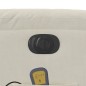 vidaXL Sillón reclinable de masaje eléctrico terciopelo color crema vidaXL Sillón reclinable de masaje eléctrico terciopelo color crema