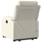 vidaXL Sillón reclinable de masaje eléctrico elevable terciopelo crema vidaXL Sillón reclinable de masaje eléctrico elevable terciopelo crema