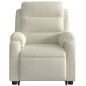 vidaXL Sillón reclinable de masaje eléctrico elevable terciopelo crema vidaXL Sillón reclinable de masaje eléctrico elevable terciopelo crema