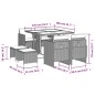 vidaXL Set de comedor de jardín 9 pzas y cojines ratán sintético negro vidaXL Set de comedor de jardín 9 pzas y cojines ratán sintético negro
