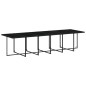 vidaXL Set de muebles jardín 17 pzas con cojines ratán sintético negro vidaXL Set de muebles jardín 17 pzas con cojines ratán sintético negro
