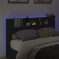 vidaXL Cabecero de cama con luz LED negro 160x16,5x103,5 cm vidaXL Cabecero de cama con luz LED negro 160x16,5x103,5 cm