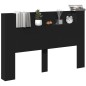 vidaXL Cabecero de cama con luz LED negro 160x16,5x103,5 cm vidaXL Cabecero de cama con luz LED negro 160x16,5x103,5 cm