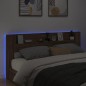 vidaXL Cabecero de cama con luz LED marrón roble 220x16,5x103,5 cm vidaXL Cabecero de cama con luz LED marrón roble 220x16,5x103,5 cm
