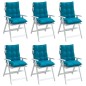 vidaXL Cojines para silla respaldo bajo 6 uds tela Oxford azul claro vidaXL Cojines para silla respaldo bajo 6 uds tela Oxford azul claro