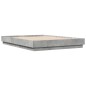 vidaXL Estructura de cama madera de ingeniería gris hormigón 150x200cm vidaXL Estructura de cama madera de ingeniería gris hormigón 150x200cm