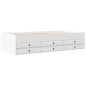 vidaXL Tumbona con cajones madera de ingeniería blanco 90x190 cm vidaXL Tumbona con cajones madera de ingeniería blanco 90x190 cm