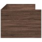vidaXL Tumbona con cajones madera ingeniería roble marrón 100x200 cm